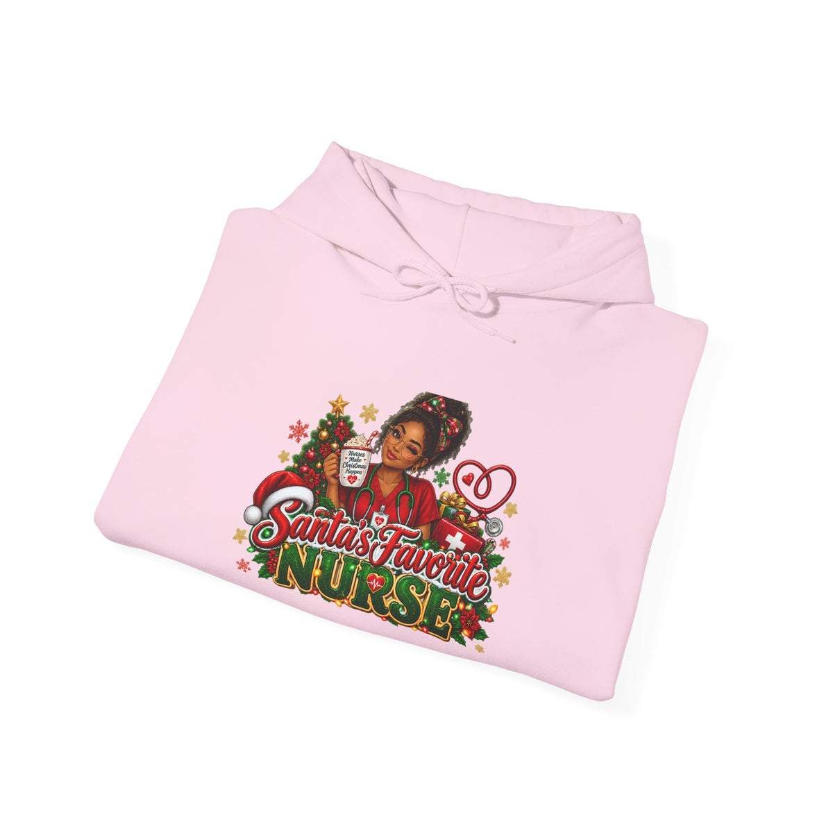 Santa’s Favorite Nurse Christmas Hoodie