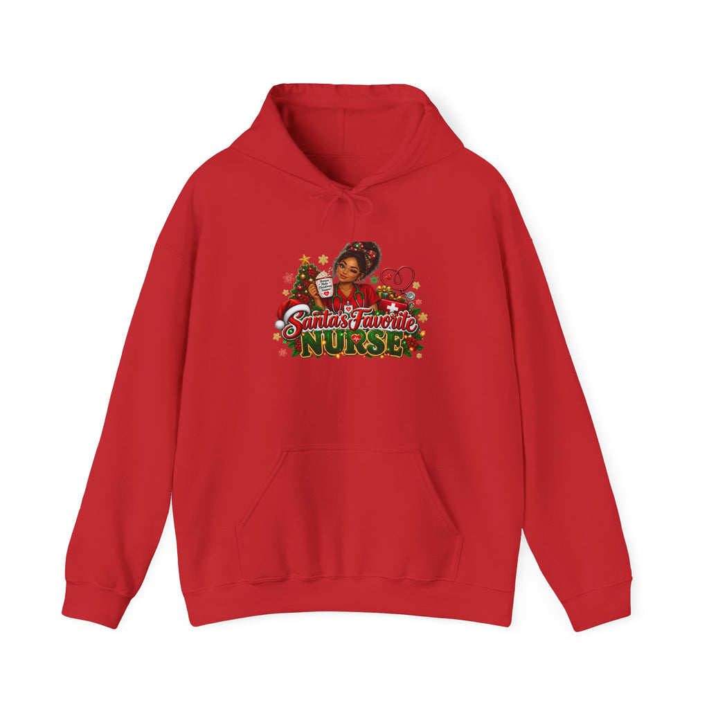 Santa’s Favorite Nurse Christmas Hoodie