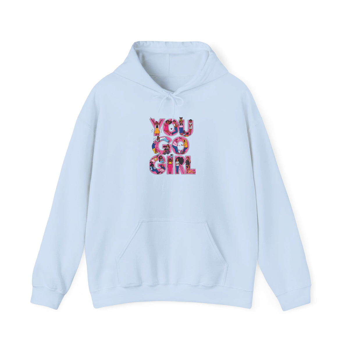 Hoodie — "You Go Girl" Floral Empowerment Hoodie