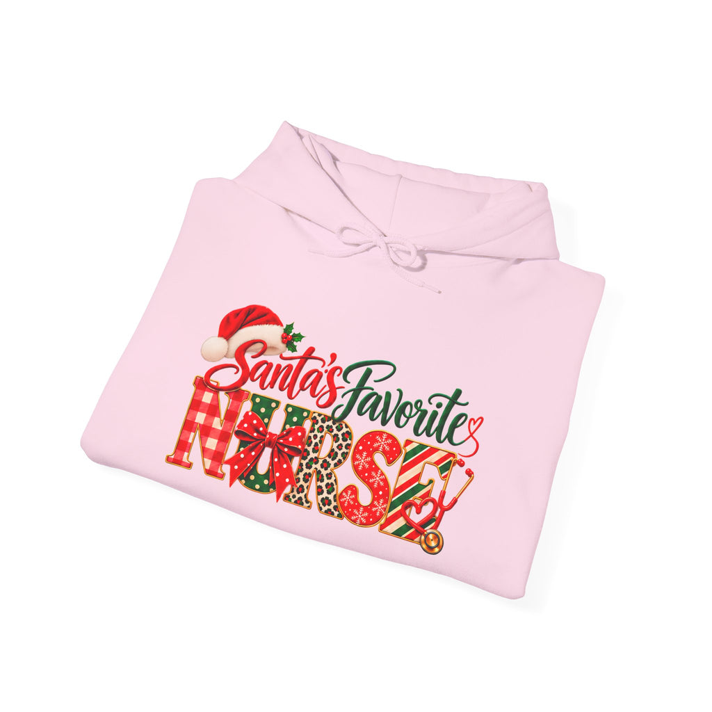 Christmas Hoodie  Santa’s Favorite Nurse