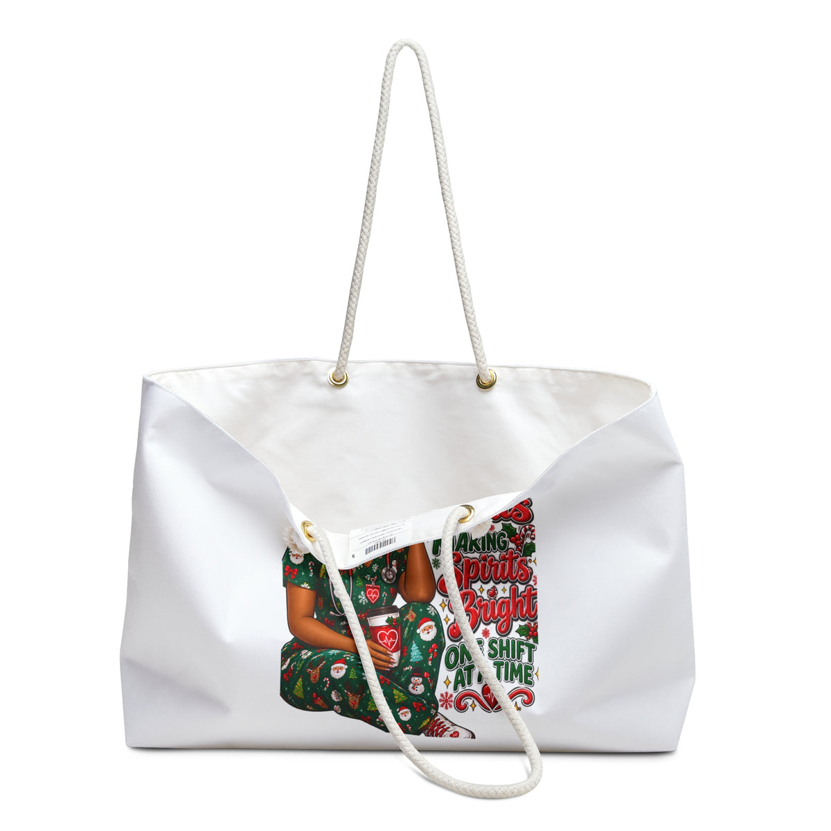 Nurse Christmas Weekender Bag