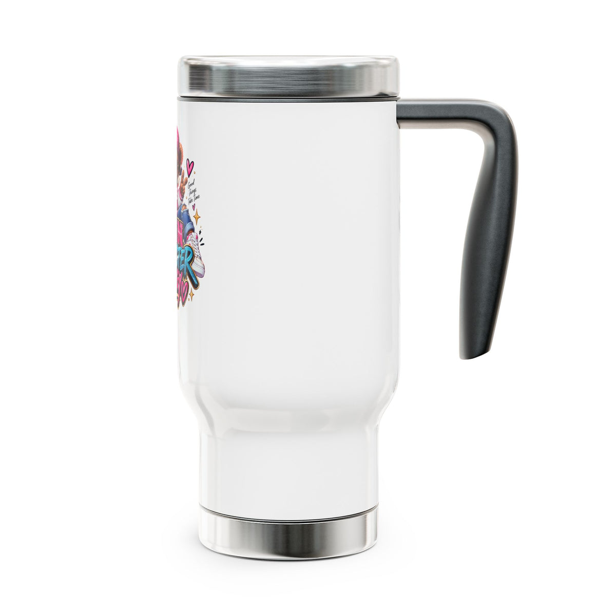 14oz Travel Mug with Handle - Main Character Energy
