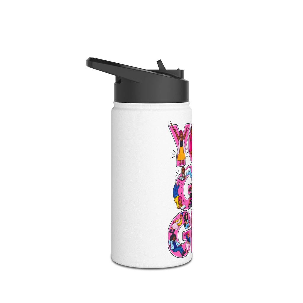 You Go Girl Stainless Steel Water Bottle — Inspirational Women Empowerment Design