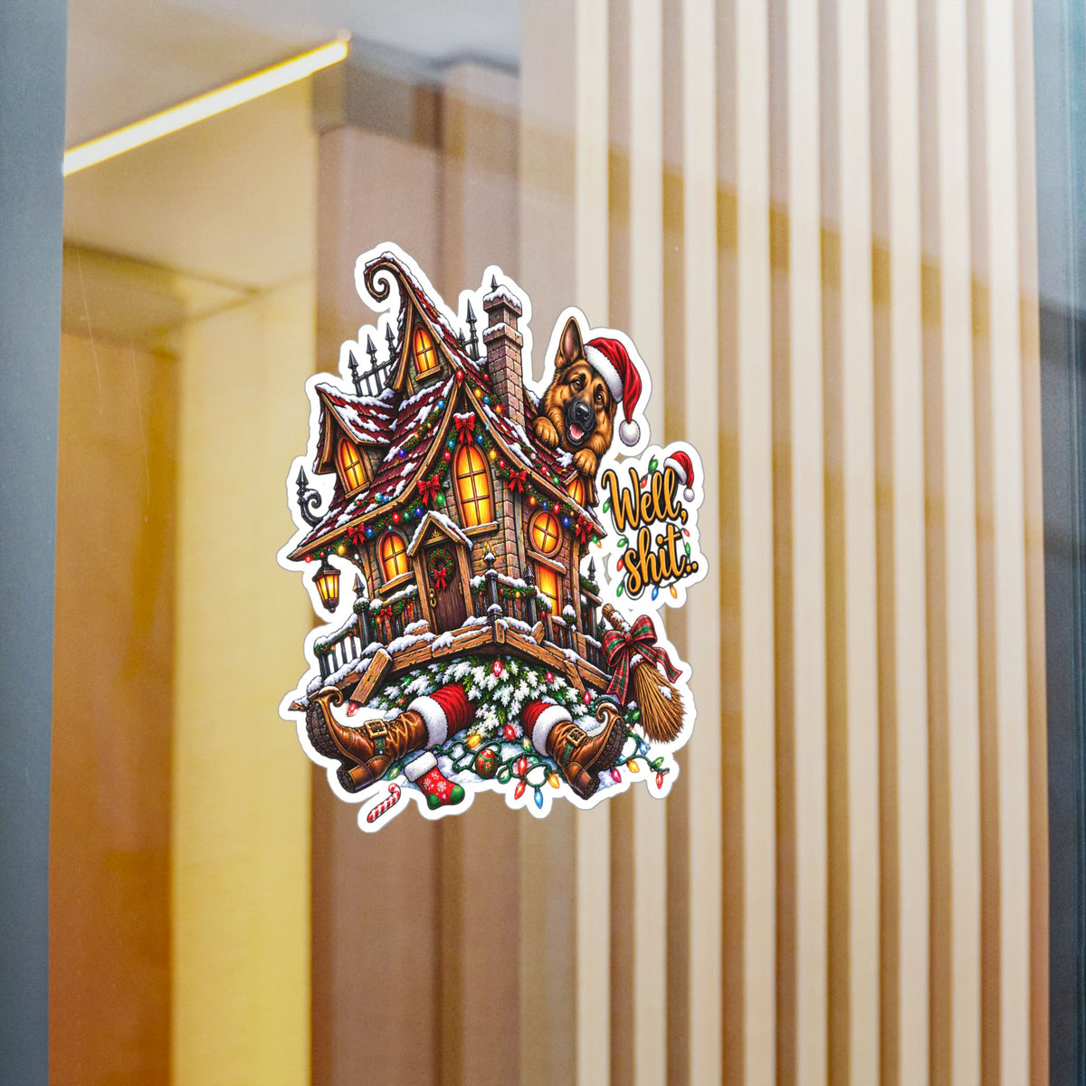 Funny Christmas Vinyl Sticker