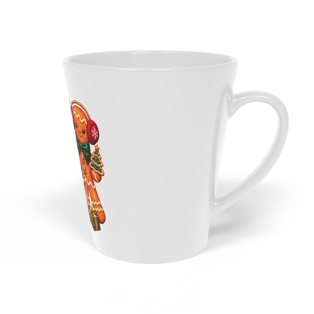 Christmas Gingerbread Latte Mug — 12oz Festive Holiday Coffee Cup