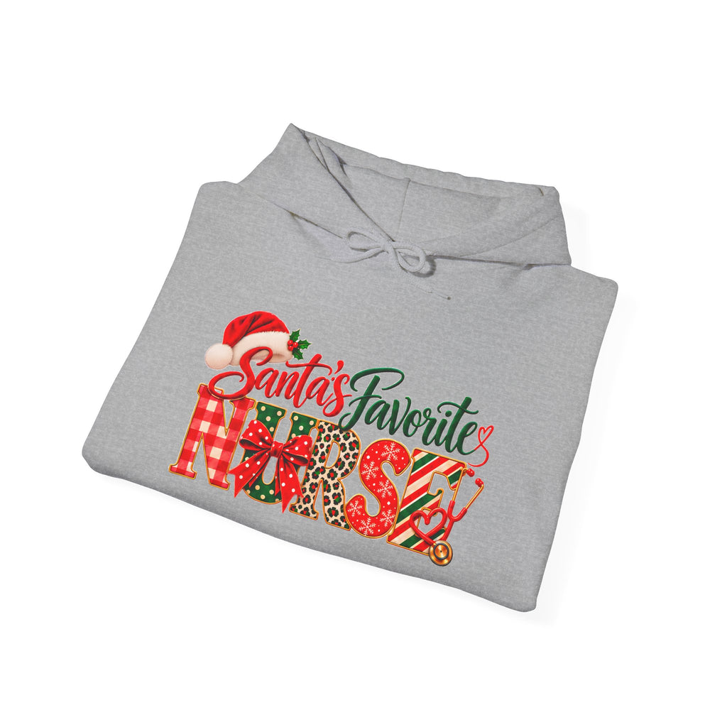 Christmas Hoodie  Santa’s Favorite Nurse