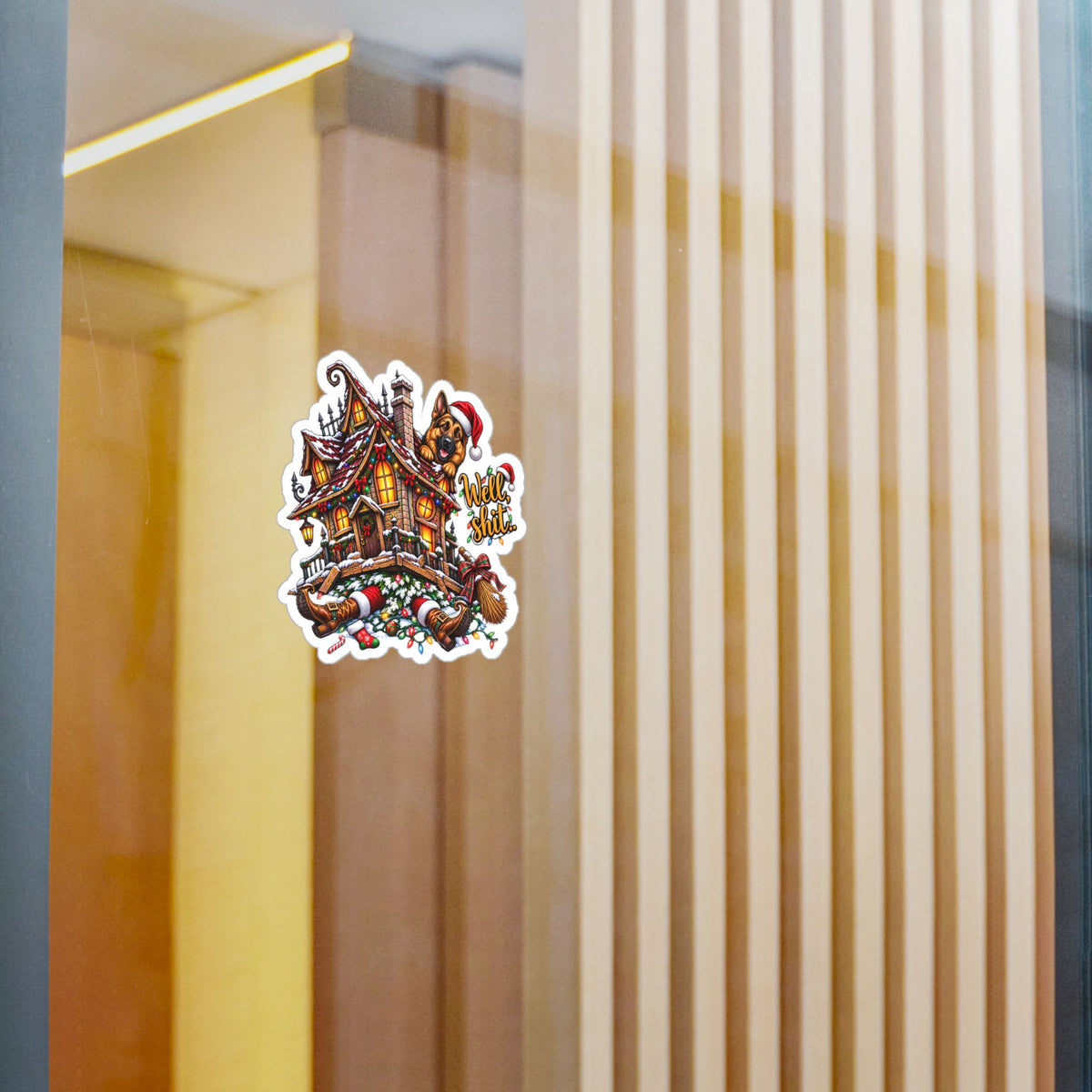 Funny Christmas Vinyl Sticker