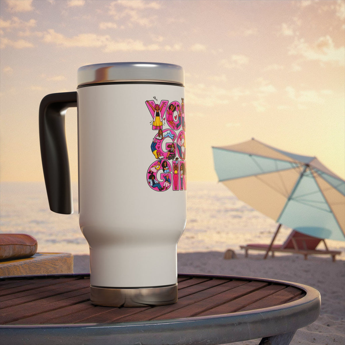14oz Travel Mug with Handle
