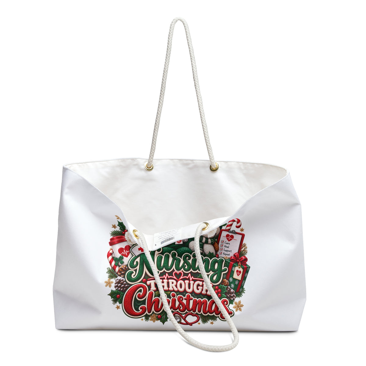 Nurse Christmas Weekender Bag