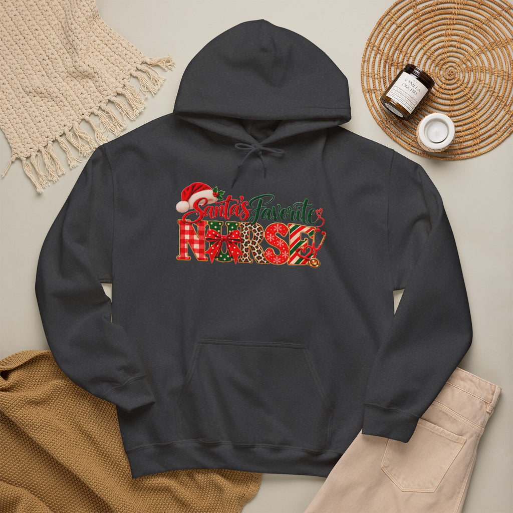 Christmas Hoodie  Santa’s Favorite Nurse