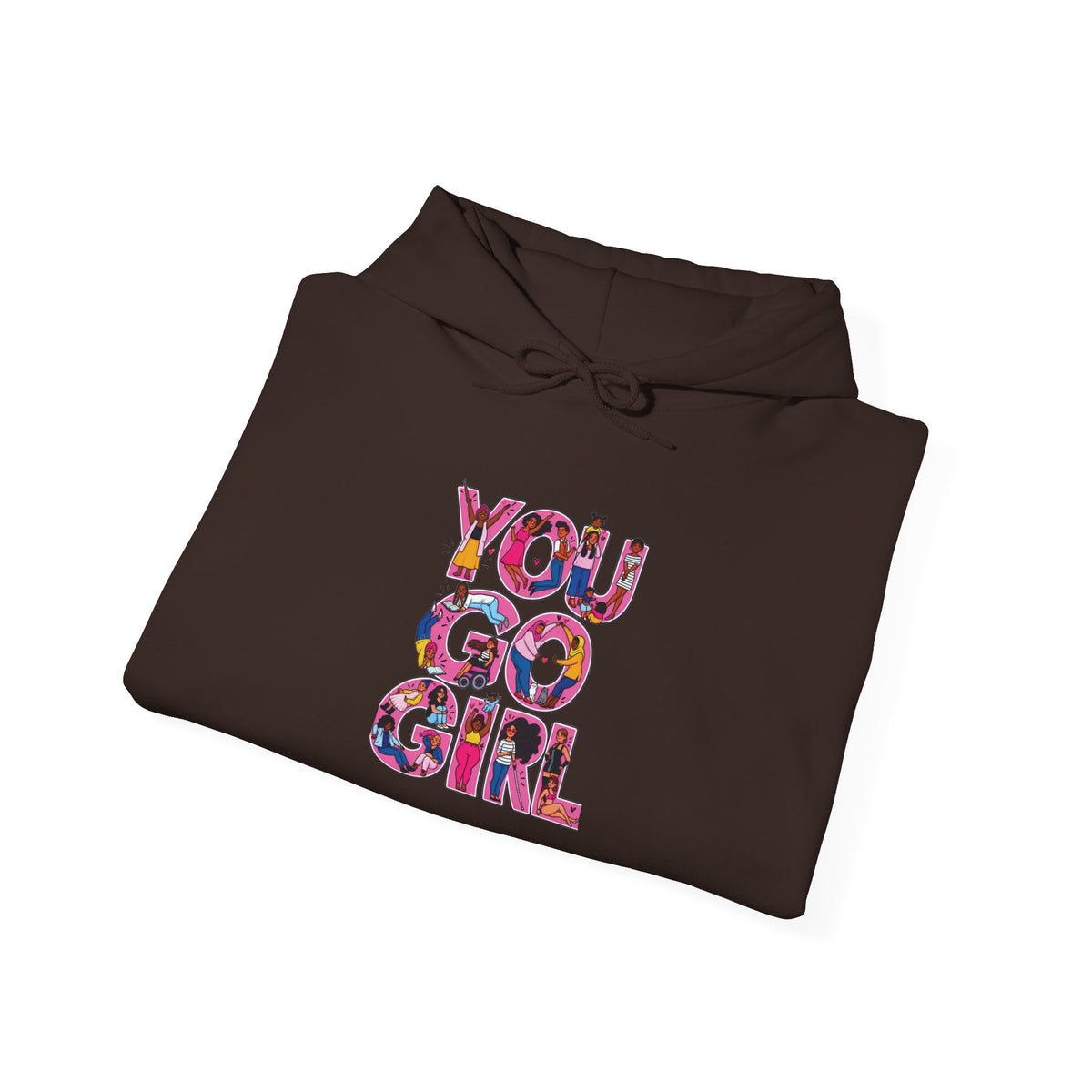 Hoodie — "You Go Girl" Floral Empowerment Hoodie