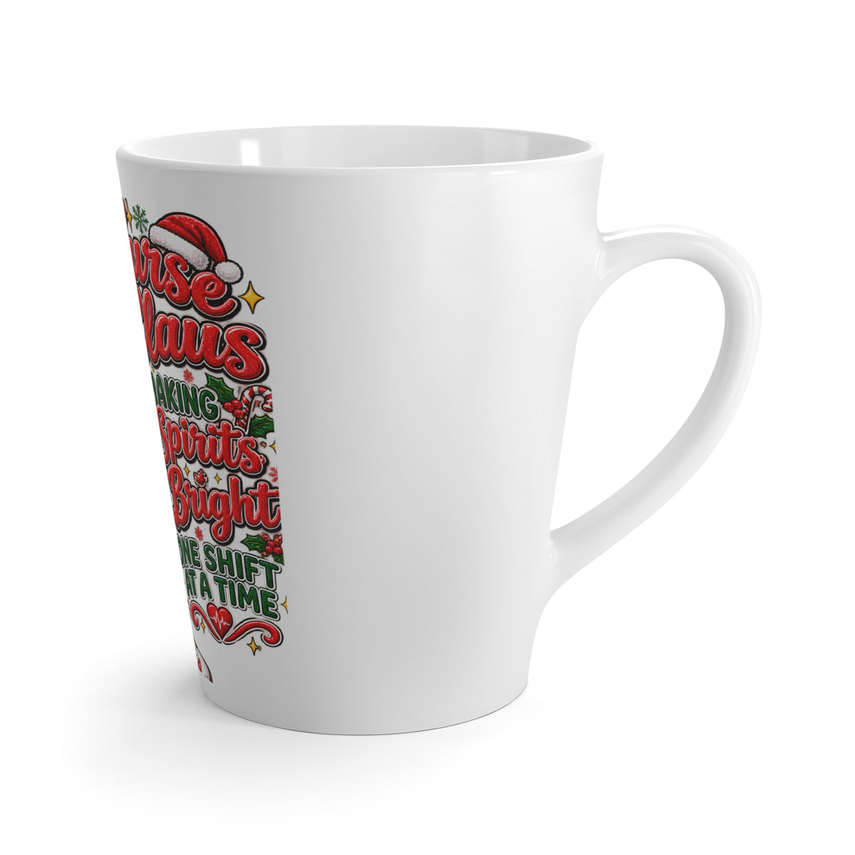 Nurse Claus Christmas Latte Mug - 12oz