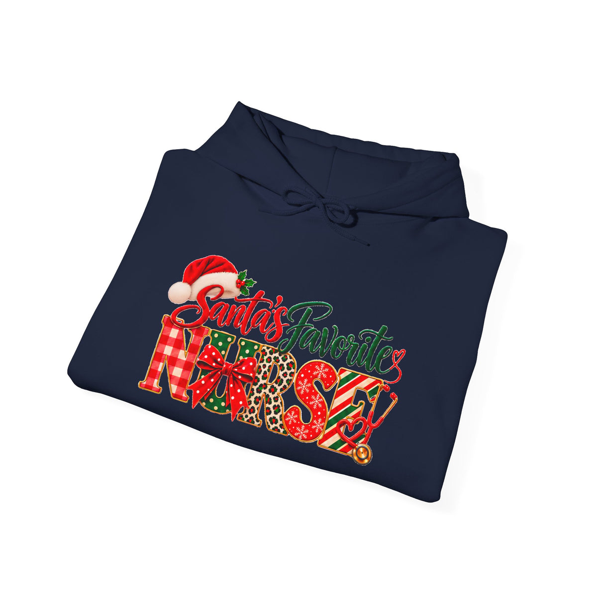 Christmas Hoodie  Santa’s Favorite Nurse