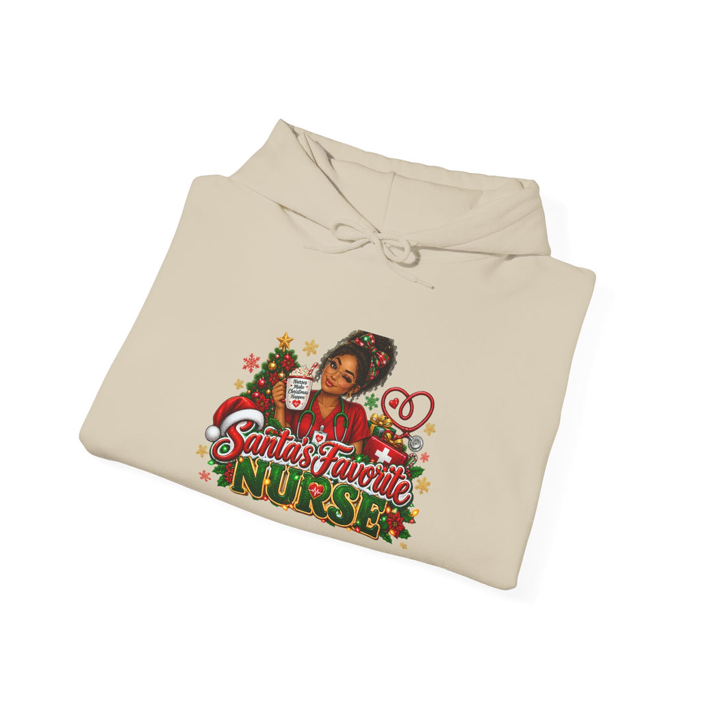 Santa’s Favorite Nurse Christmas Hoodie