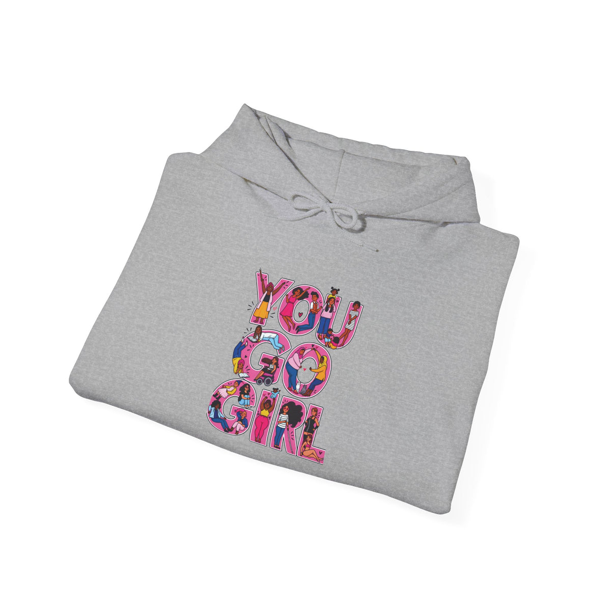 Hoodie — "You Go Girl" Floral Empowerment Hoodie