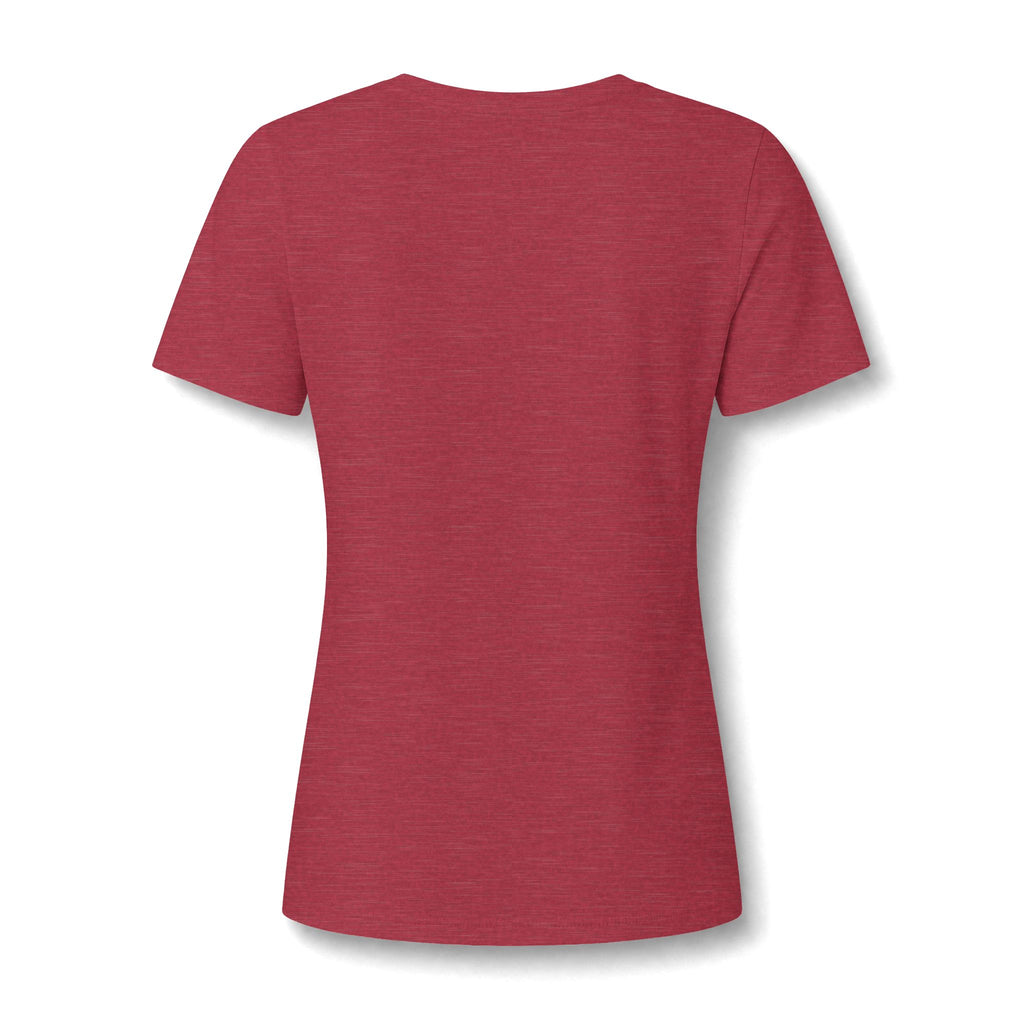 Women's V-Neck T-Shirt -Everything Is Fine Christmas Graphic Print