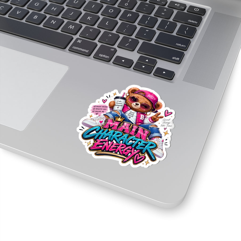 Cute Bear Graphic Vinyl Sticker