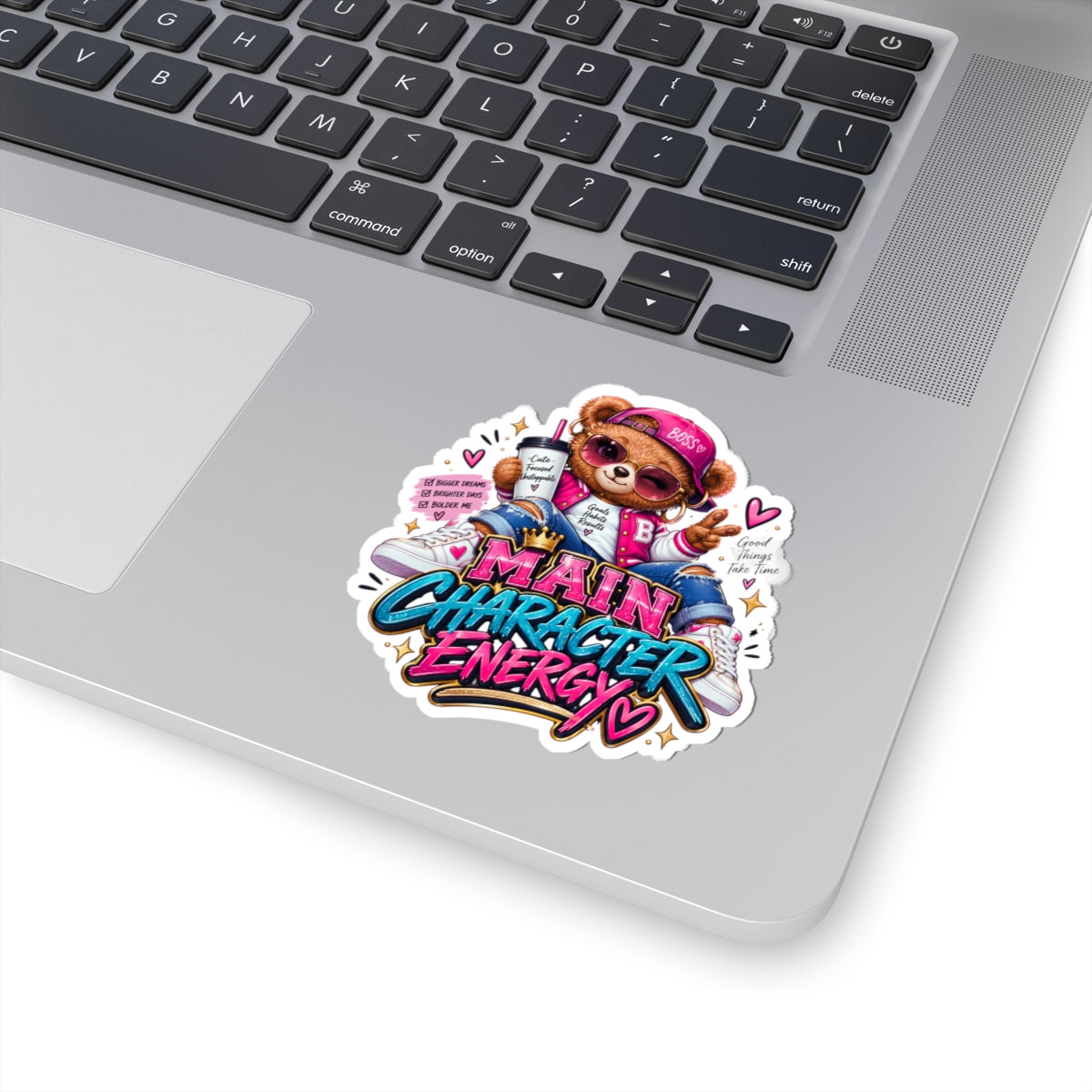 Cute Bear Graphic Vinyl Sticker