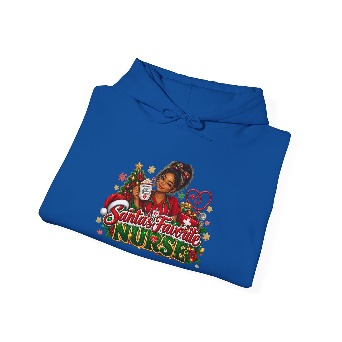 Santa’s Favorite Nurse Christmas Hoodie