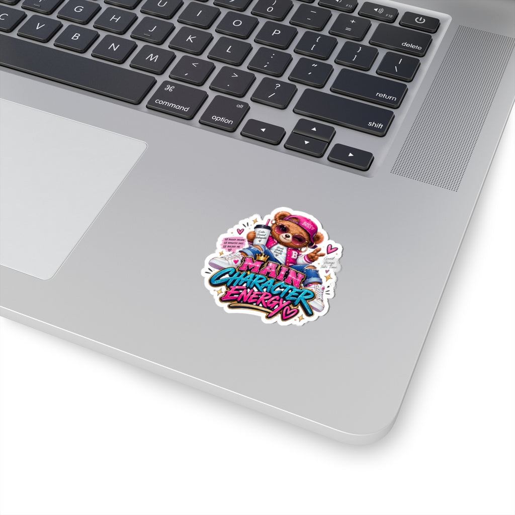 Cute Bear Graphic Vinyl Sticker