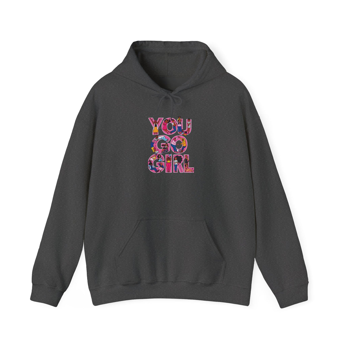 Hoodie — "You Go Girl" Floral Empowerment Hoodie