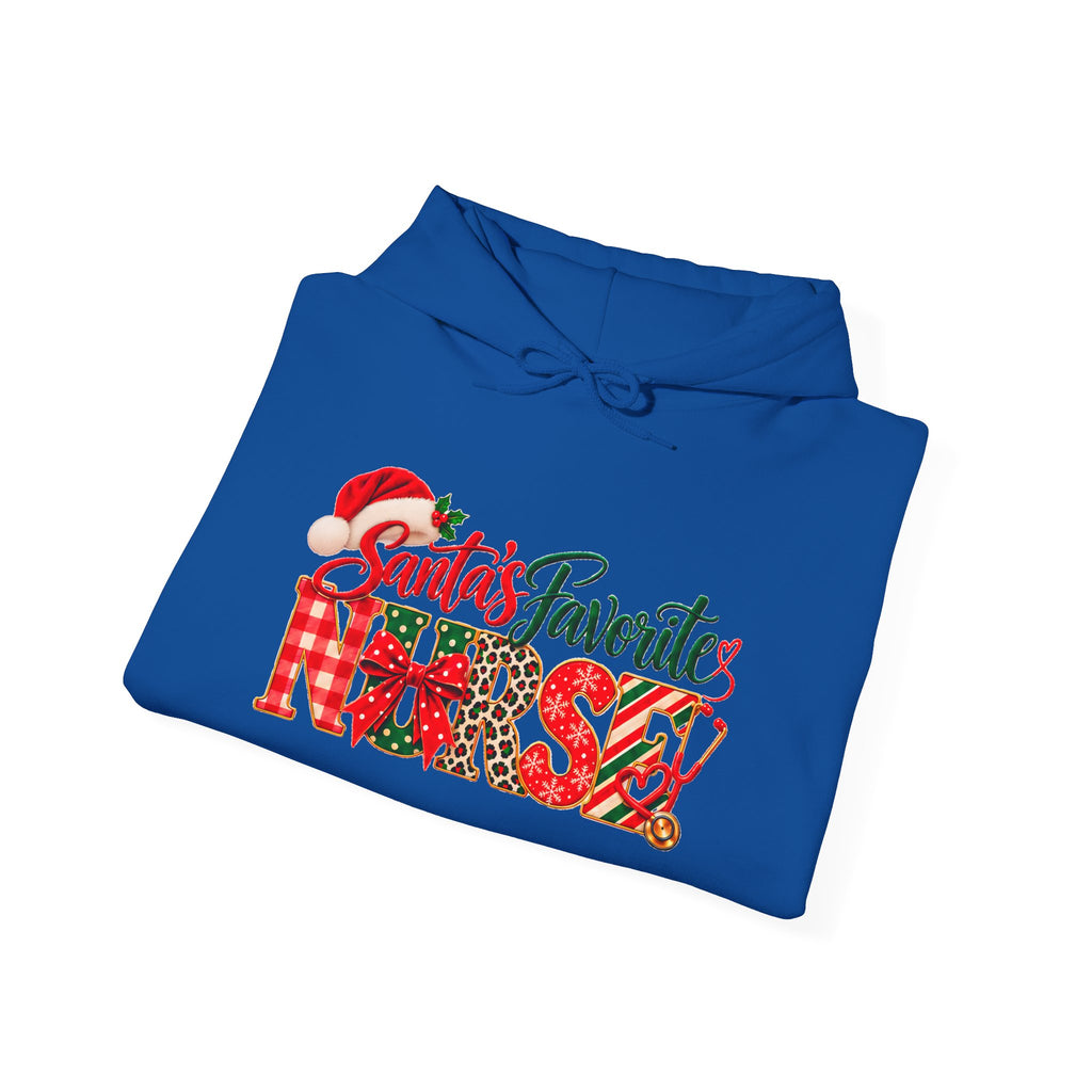 Christmas Hoodie  Santa’s Favorite Nurse