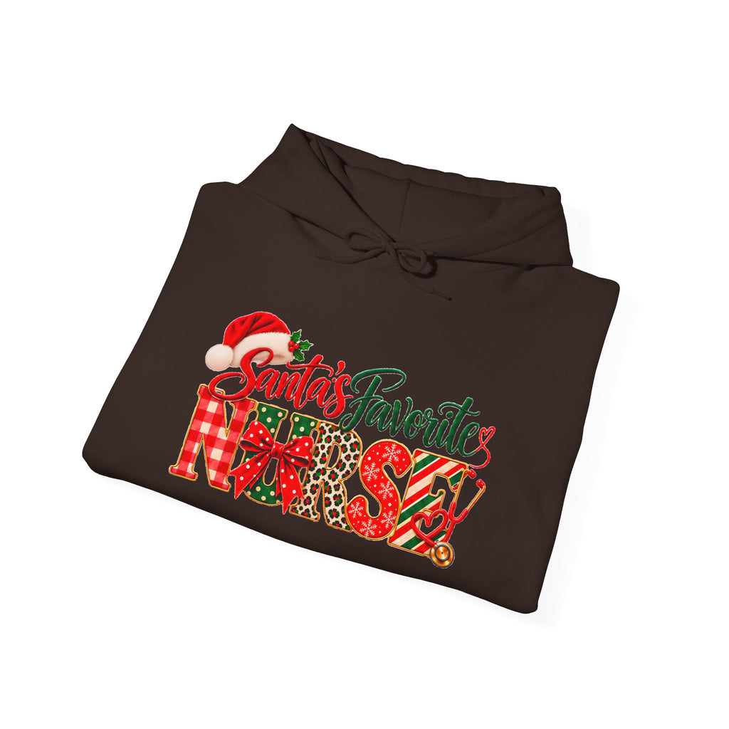 Christmas Hoodie  Santa’s Favorite Nurse