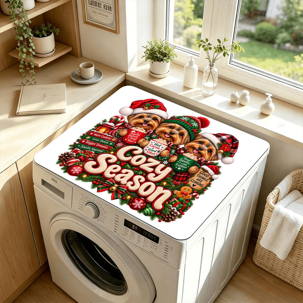 Christmas Washer Dryer Top Protector Mat