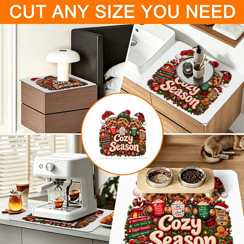 Christmas Washer Dryer Top Protector Mat